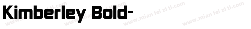 Kimberley Bold字体转换